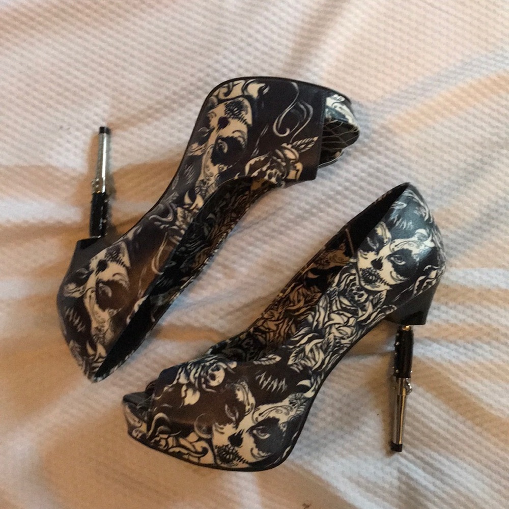 Too Fast Peep Toe Heels